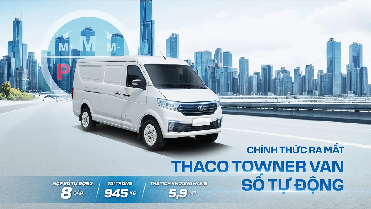 THACO TOWNER VAN SỐ TỰ ĐỘNG: NÂNG TẦM HIỆU QUẢ VẬN CHUYỂN TRONG ĐÔ THỊ