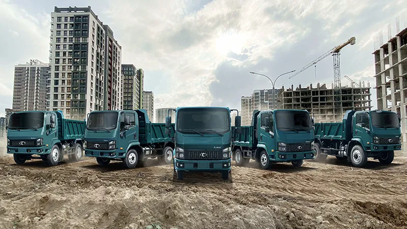 ĐÁP ỨNG NHU CẦU VẬN TẢI XÂY DỰNG VỚI XE BEN THACO LINKER